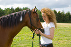 woman with Quarter Horse