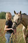 woman with Quarter Horse