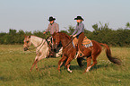 riders with Quarter Horses