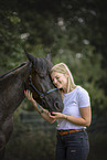 woman and Quarter Horse