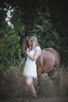 woman and Quarter Horse