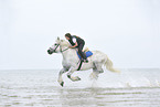 woman rides coldblood