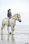 woman rides coldblood
