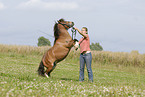 woman with Shetland Pony