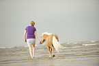woman with Shetland Pony