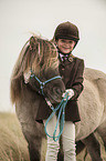 girl and Shetland Pony