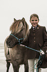 girl and Shetland Pony