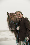 girl and Shetland Pony
