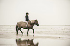 girl rides Shetland Pony