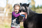 girl and Shetland Pony