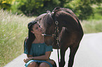 woman with Shetland Pony