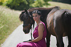 woman with Shetland Pony