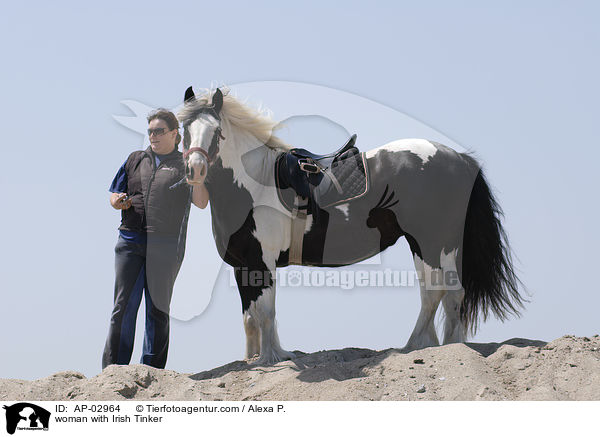 Frau mit Tinker / woman with Irish Tinker / AP-02964