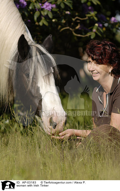 Frau mit Tinker / woman with Irish Tinker / AP-03183