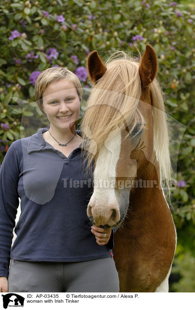 Frau mit Tinker / woman with Irish Tinker / AP-03435