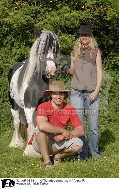 Frau mit Tinker / woman with Irish Tinker / AP-03441