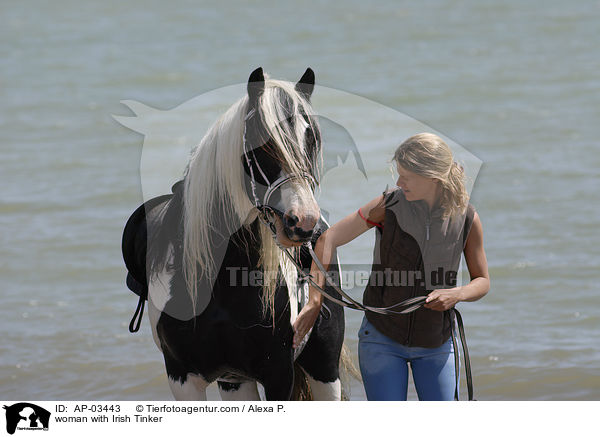 Frau mit Tinker / woman with Irish Tinker / AP-03443