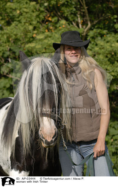 Frau mit Tinker / woman with Irish Tinker / AP-03444