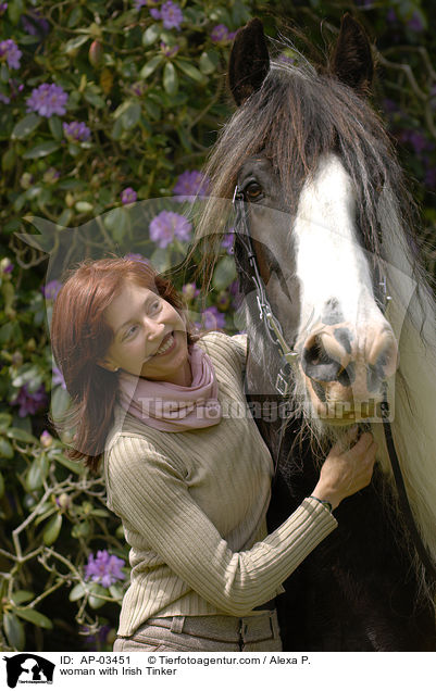 Frau mit Tinker / woman with Irish Tinker / AP-03451