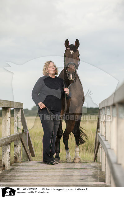 Frau mit Trakehner / woman with Trakehner / AP-12301