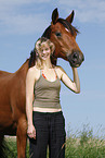 young woman with Trakehner
