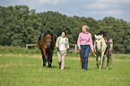 woman with horses