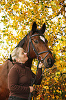 woman with Trakehner