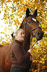 woman with Trakehner