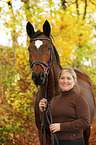 woman with Trakehner