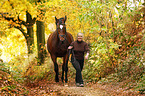 woman with Trakehner