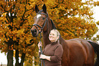 woman with Trakehner