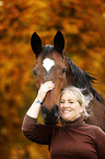 woman with Trakehner