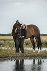 woman with Trakehner