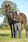 woman and trotter