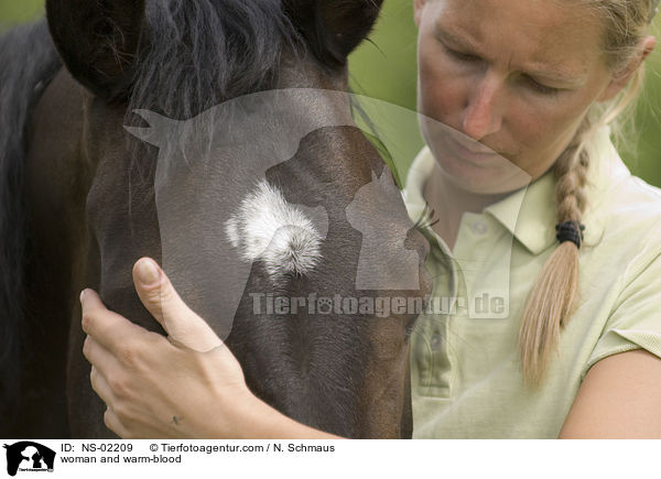 Frau und Warmblut / woman and warm-blood / NS-02209