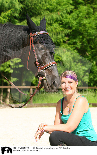 Frau und Warmblut / woman and warmblood / PM-04709
