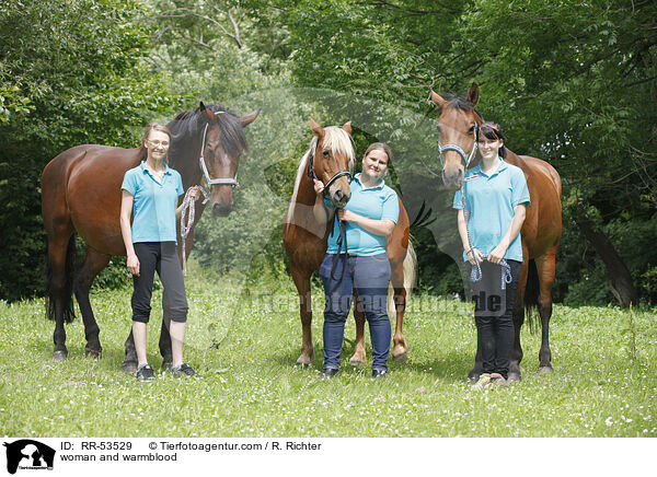 Frau und Warmblut / woman and warmblood / RR-53529