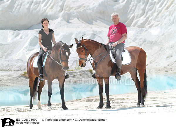 Reiter mit Pferden / riders with horses / CDE-01609