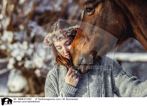 Frau und Warmblut / woman and warmblood / MAB-01292