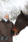 woman and warm-blood