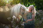 woman and warmblood