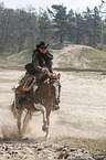 woman rides Horse
