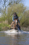 woman rides Horse