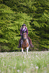 woman rides Horse