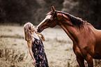 woman with warmblood