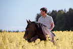 man and warmblood