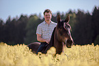 man and warmblood