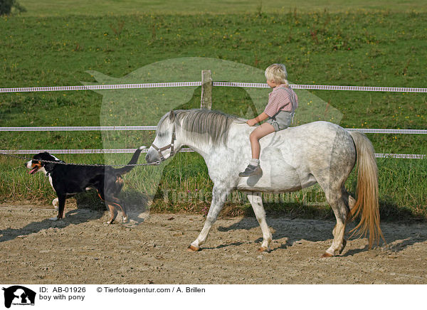 boy with pony / AB-01926