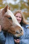 young woman with Welsh Cob