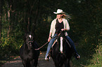 woman rides Welsh-Cob D